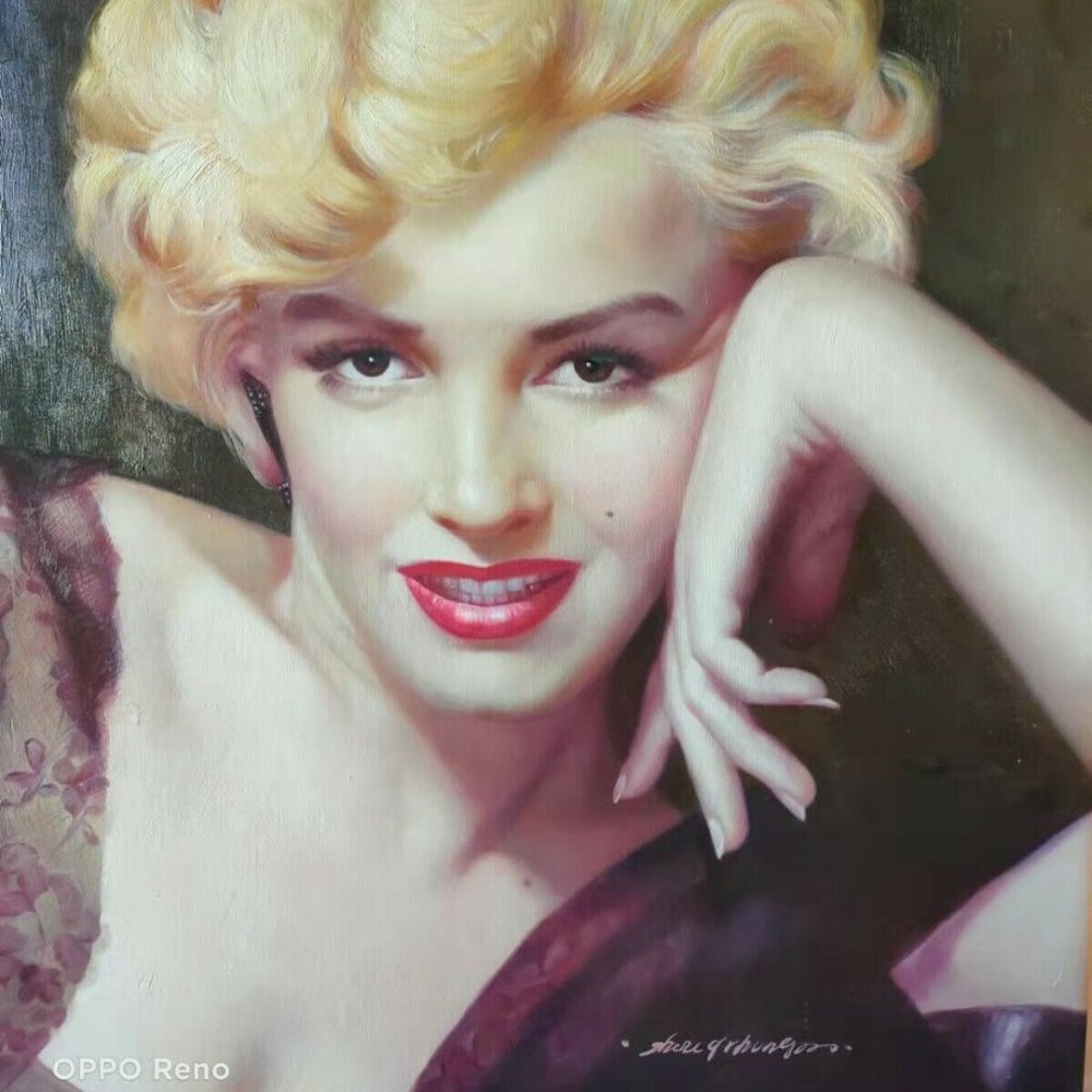 SOLD Original Portrait Oil Painting - "Marilyn Monroe" Unframed